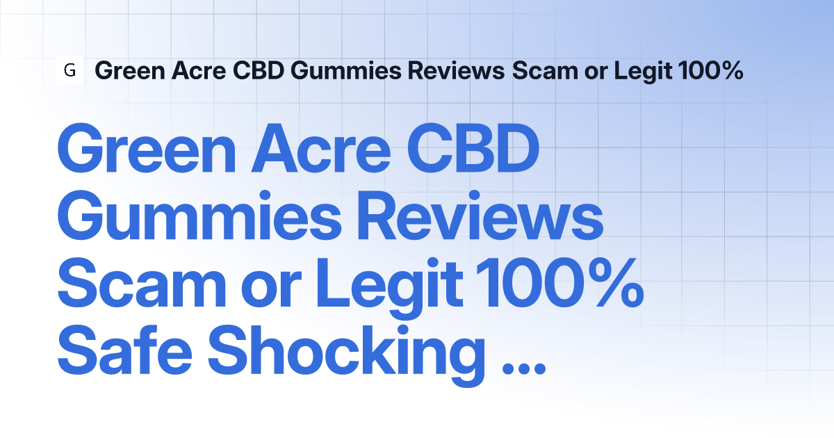 green-acre-cbd-gummies-1.gitbook.io