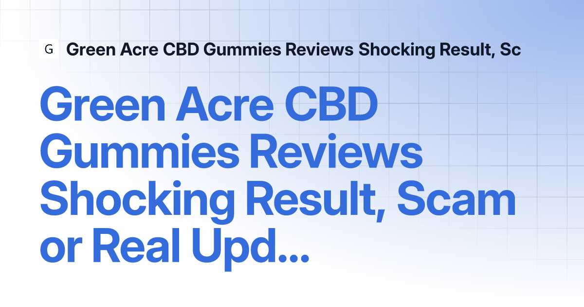 green-acre-cbd-gummies-1.gitbook.io